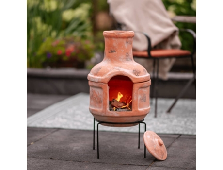 Chimenea Lima arcilla paja 86033 MAISON EXCLUSIVE