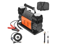 Conjunto de Compresor de Aire Portátil 12v 150psi e Inflador de Neumáticos con Bomba Doble Tekmaquinas