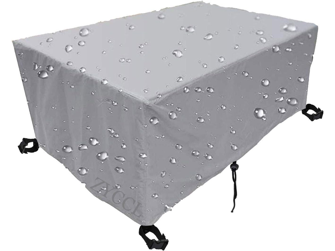 Funda impermeable para muebles de exterior, funda rectangular para mesa de patio, tela Oxford, resistente al viento, protección UV, funda para muebles de jardín de exterior