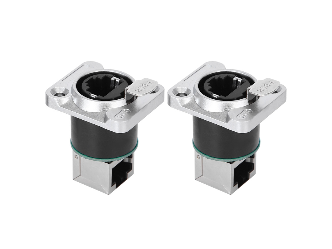 Conector RJ45 Angular Macho e Hembra 20 Pares Cabo 22AWG
