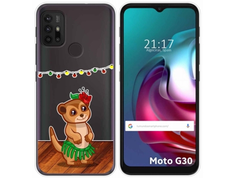 Carcasa Motorola Moto G10 / G30 TUMUNDOSMARTPHONE Dibujos Transparente Multicolor