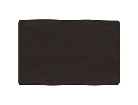 Tablero mesa madera tratada borde vivo marrón VIDAXL (60x40x(2-6) cm)