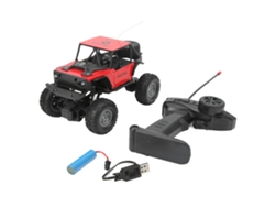 Coche Teledirigido Todoterreno A Escala 1/18 Con Luces, Modelo De Juguete, Acero Inoxidable 6086.