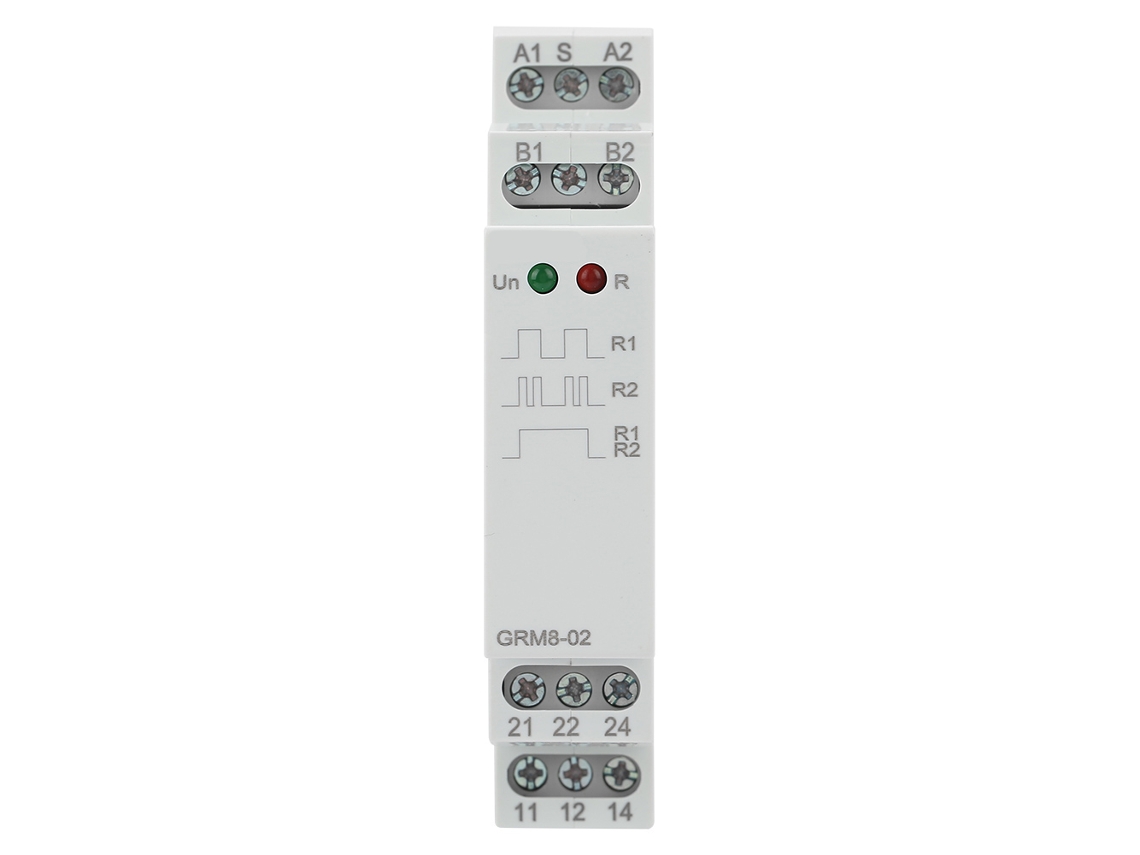 Relé De Impulso Eléctrico Con Memoria De Enclavamiento Grm8-02 Para Carril Din De Ca Con Led
