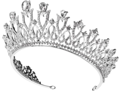 Tiara De Cristal De Lujo Para Niñas, Tocado Nupcial
