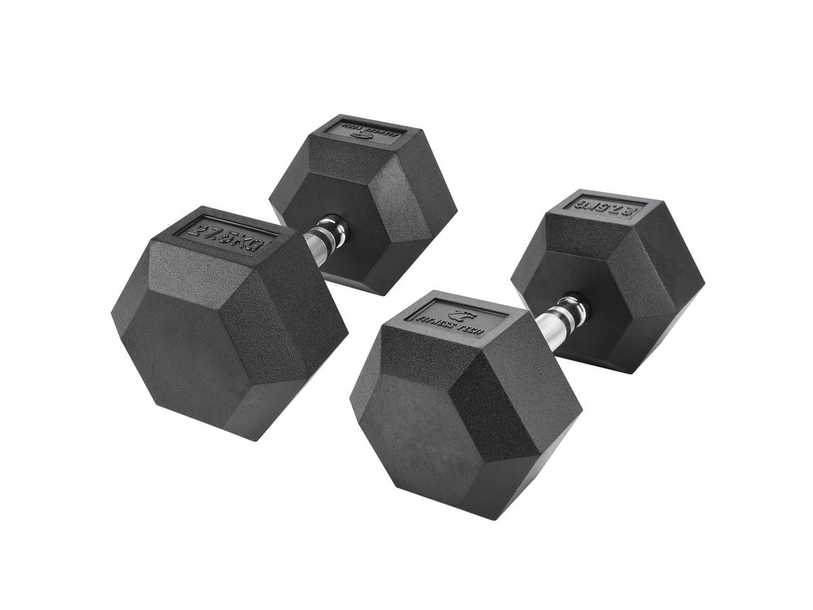 Mancuernas hexagonales 27,5kg Fitness Tech Set 2 Unidades