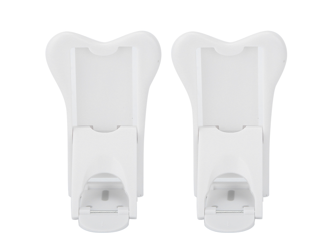 2 Pestillos De Seguridad Para Puertas/ventanas Correderas, Abs Blanco, Protección Para Bebés, Antipinzamiento.
