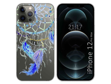 Carcasa iPhone 12 Pro Max (6.7) TUMUNDOSMARTPHONE Dibujos Transparente Multicolor