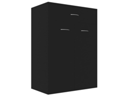 Zapatero VIDAXL Negro Madera contrachapada (60x35x84 cm)