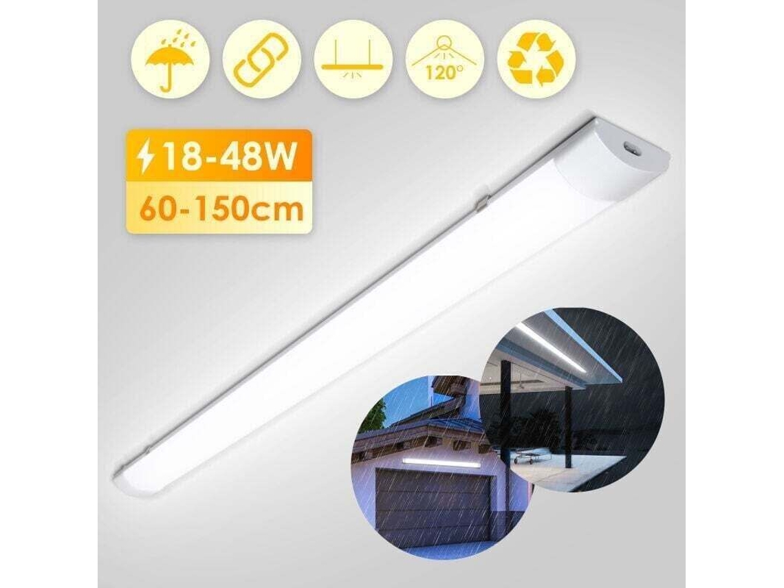 Tira De Led Impermeable De 18 W Y 60 Cm, Interconectable, Con Placa De Circuito Impreso.