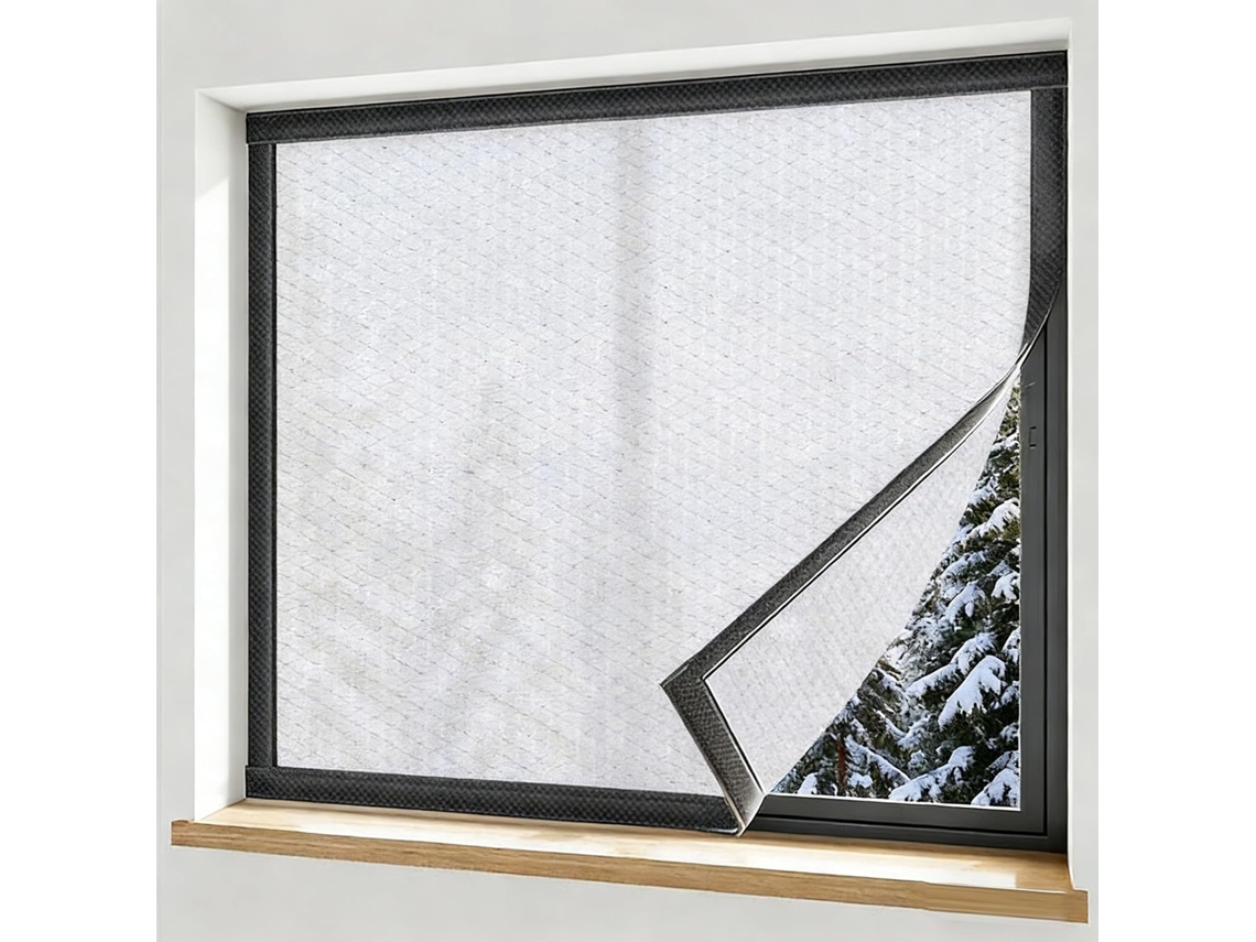Lámina Aislante Térmica Para Ventanas, Lámina De Material Grueso Kit Aislamiento Ventanas Invierno, Alta Du...
