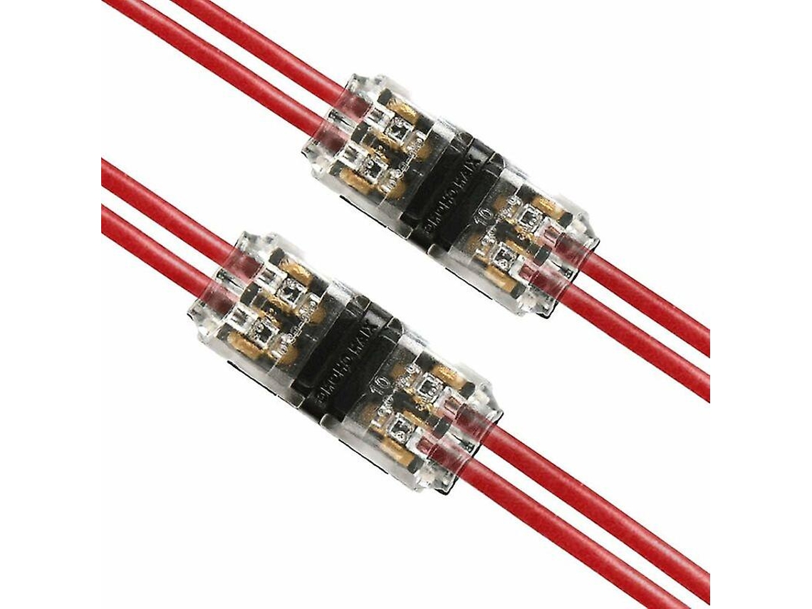 12 Conectores De Cable Eléctricos H De 2 Pines, Conectores Rápidos Para Cable 20/22 Awg Para Coche, Luz