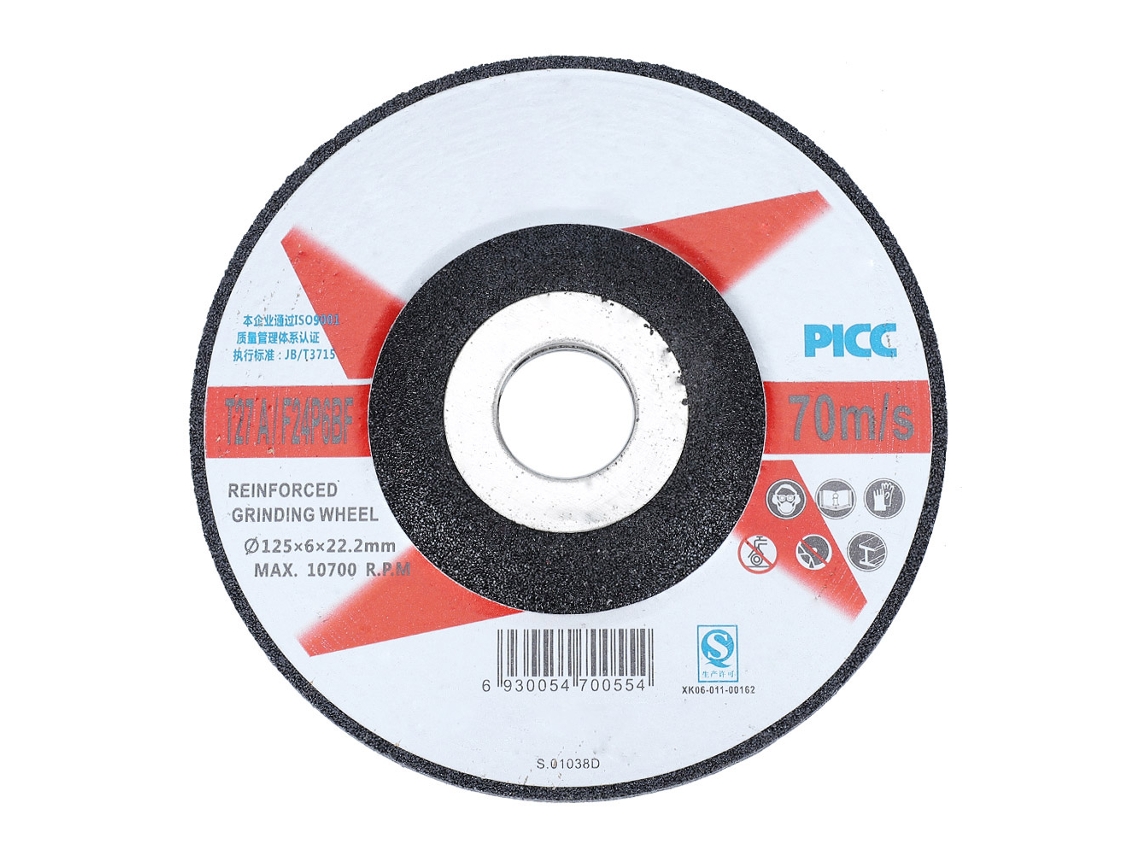 10 Discos De Lijado Circulares De Resina Para Pulido De Metales (125x6x22 Mm) De Alta Eficiencia Para Amoladora Angular.