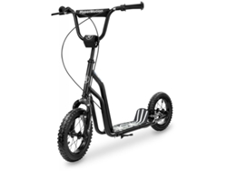 Patinete Infantil Con Ruedas Inflables 12'', Frenos De Mano, Acero, Manillar Ajustable 78–85 Cm