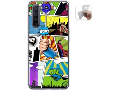 Carcasa Oppo Find X2 Lite TUMUNDOSMARTPHONE Comic Multicolor