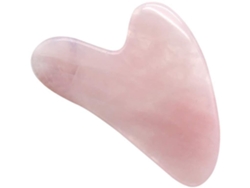 Herramienta de masaje con raspado Gua Sha, piedras de cuarzo rosa de cristal, terapéuticas, antienvejecimiento, antiarrugas y de color Chennnls
