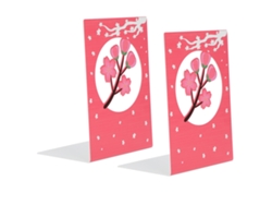 2 Piezas Reposatapas De Metal Antideslizante Estable, Reposapiés Para Libros, Estante De Mesa Para Hogar Y Oficina Sakura