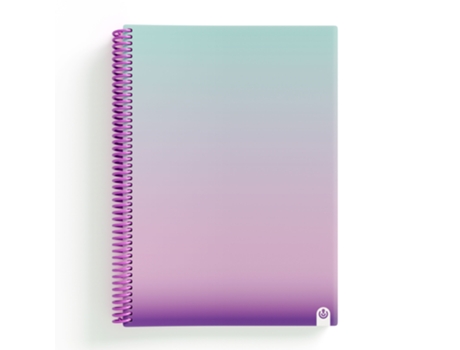 Cuaderno A4 Tapa PP Espiral CARCHIVO United 2024 Rayado Violeta 80Hj 90G 64411256