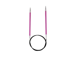 KnitPro KNIT PRO Agujas de tejer circulares fijas de 120 cm x 2,50 mm - Zing - Roja - KP47183