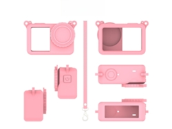 Funda Protectora De Silicona Para Dji Action 6, Suave Y Resistente A Caídas, Con Cordón (rosa) Czhhmart