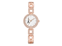 Reloj De Pulsera Analógico De Aleación Para Mujer Con Esfera Redonda Y Movimiento De Cuarzo - Moda