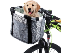 Cesta delantera para bicicleta, cesta delantera plegable para bicicleta con marco de aluminio, cesta de la compra multifuncional e impermeable, D