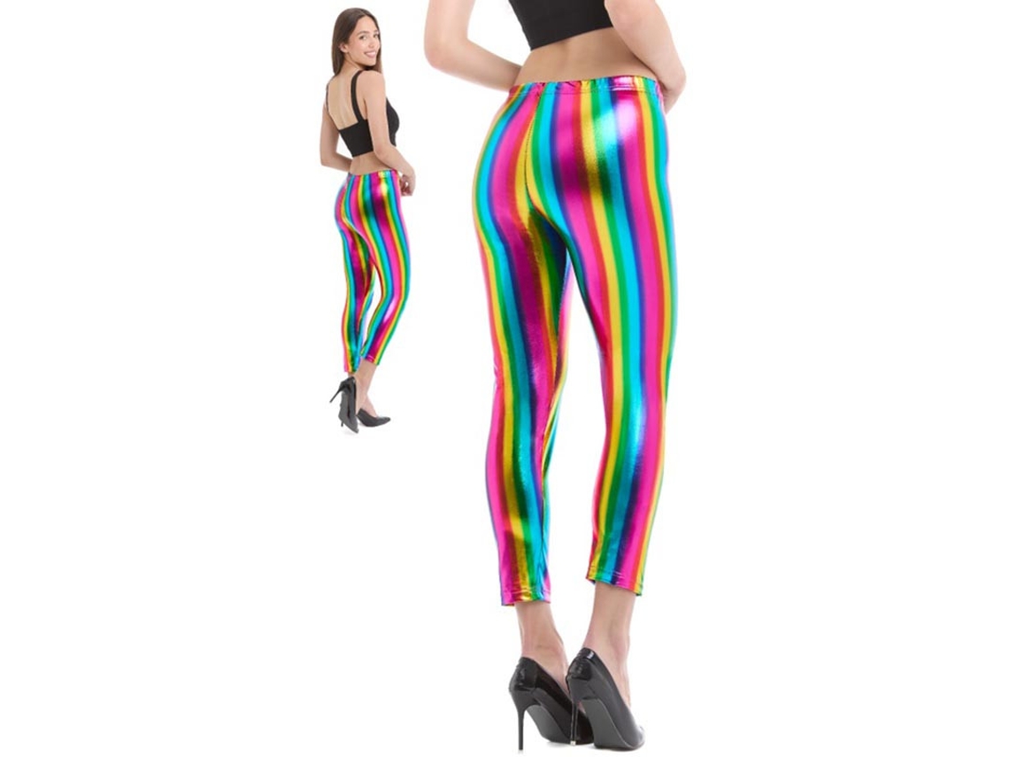 Leggins metalizados Arcoíris para mujer