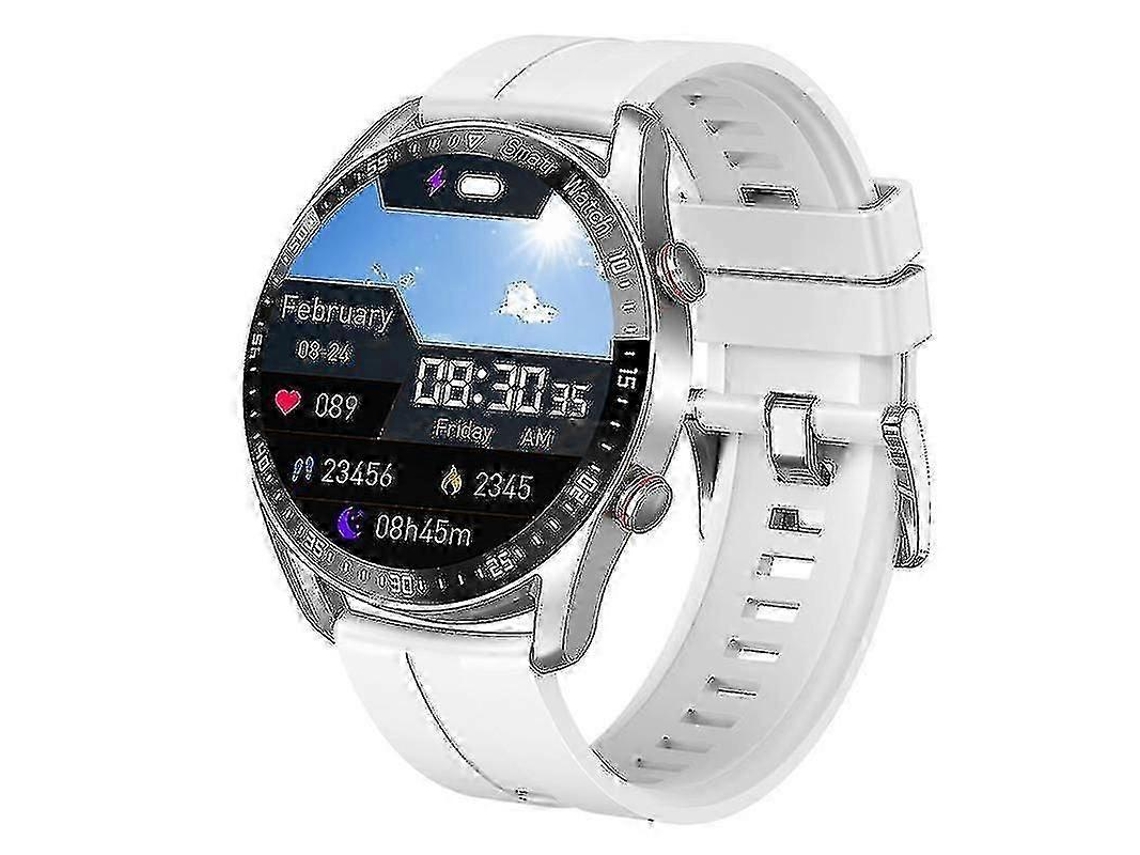 Reloj inteligente deportivo impermeable para hombre con Bluetooth, llamadas, reproductor de música, correa de acero inoxidable, Ly Ebike (2023)