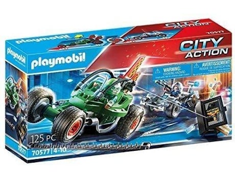 PLAYMOBIL City Action: Kart Policia persecución - 70575 (Edad Mínima: 4 - 125 piezas)