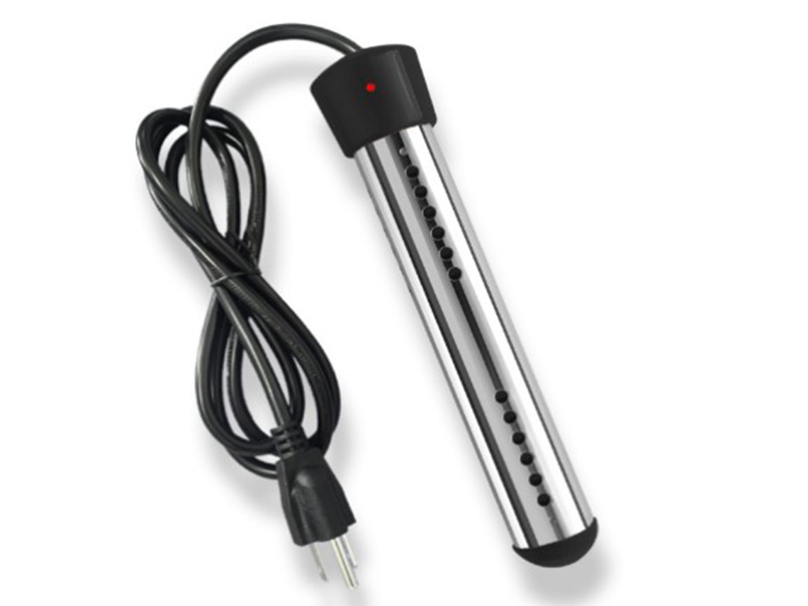 Calentador De Agua Portátil De Inmersión De 1500 W Con Rejilla Protectora De Acero Inoxidable Para Cubos, Piscinas Y Bañeras.