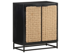 Aparador De Madera Maciza De Mango 60x35x70 Cm