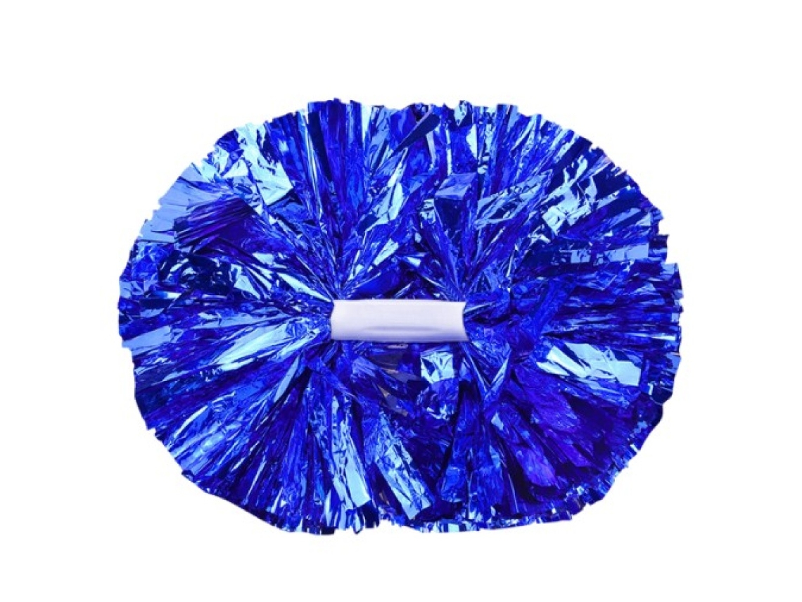Pompones azules para aeróbicos, baile, fiestas, escuelas y competiciones deportivas.