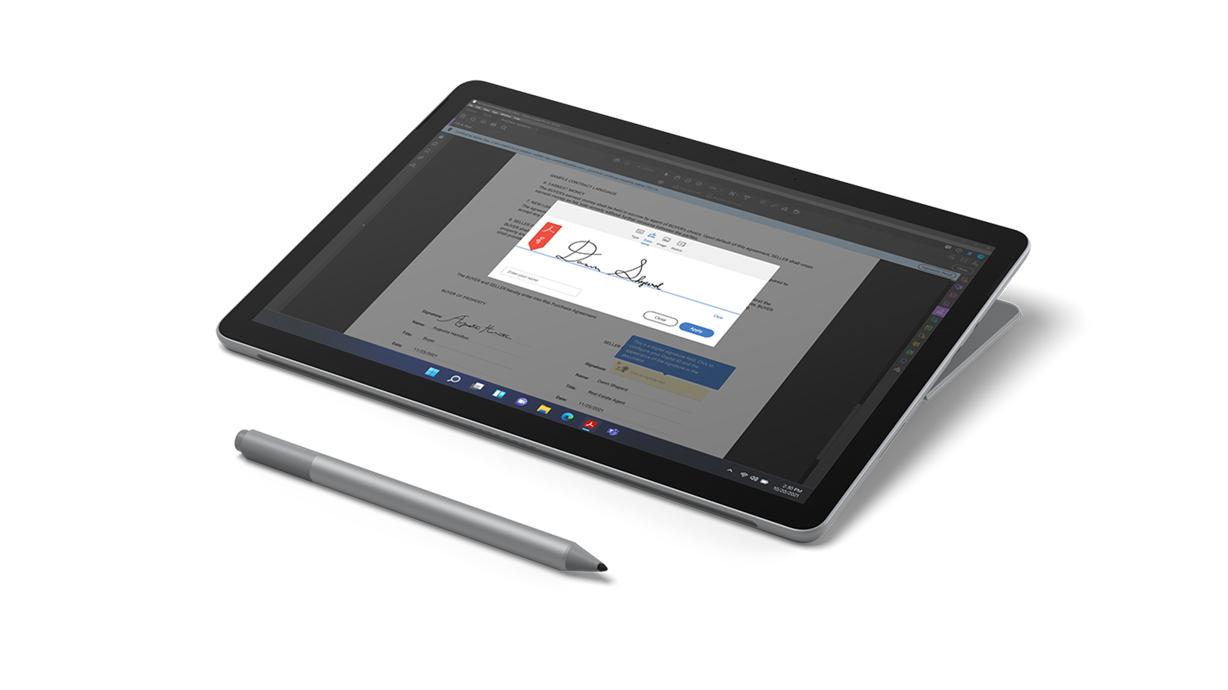 Microsoft Surface Go 3 business lte 256 gb 267 cm tablet 10.5 8 ram wifi convertible 2 en 1 105 i310100y 10