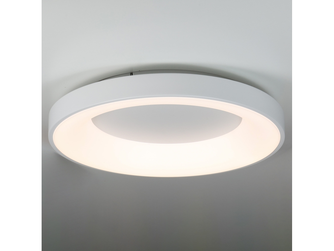 Plafón LED circular de diseño metálico de 40 W, Ø50 cm, 3000 K, 4000 K, 6000 K, controlador Philips seleccionable, 5000 lm, IRC 85, sin parpadeo, Alpinaluz