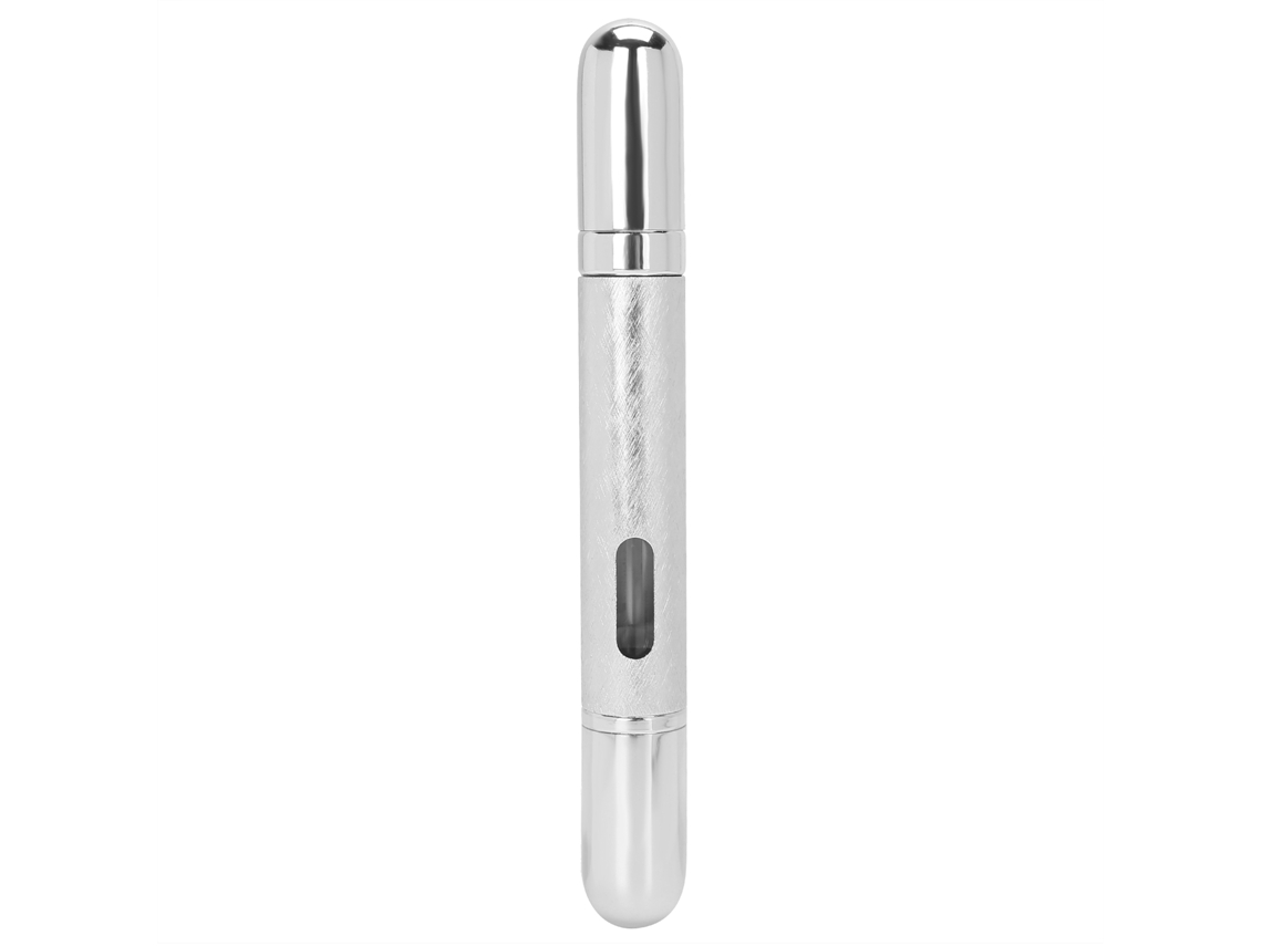 Frasco De Perfume Recargable Plateado Vacío De 6 Ml, Portátil Para Viajes.