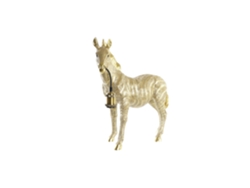 Lampara Sobremesa Resina Cebra Dorado 55x22x51cm