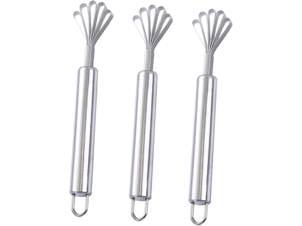 Raspador de pescado de acero inoxidable de 3 piezas, removedor de pulpa, rallador de cocina portátil, Vayotoy