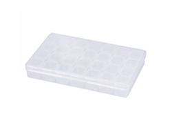 Caja De Almacenamiento Para Decoraciones De Uñas Con 28 Compartimentos Vacíos Para Piedras Rhinestones Y Perlas