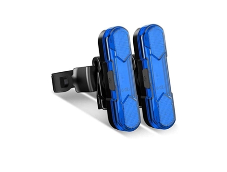 2 uds luz trasera de bicicleta Usb recargable luz trasera de bicicleta Ï¼Œ lámpara trasera de bicicleta impermeable-azul ENZONS