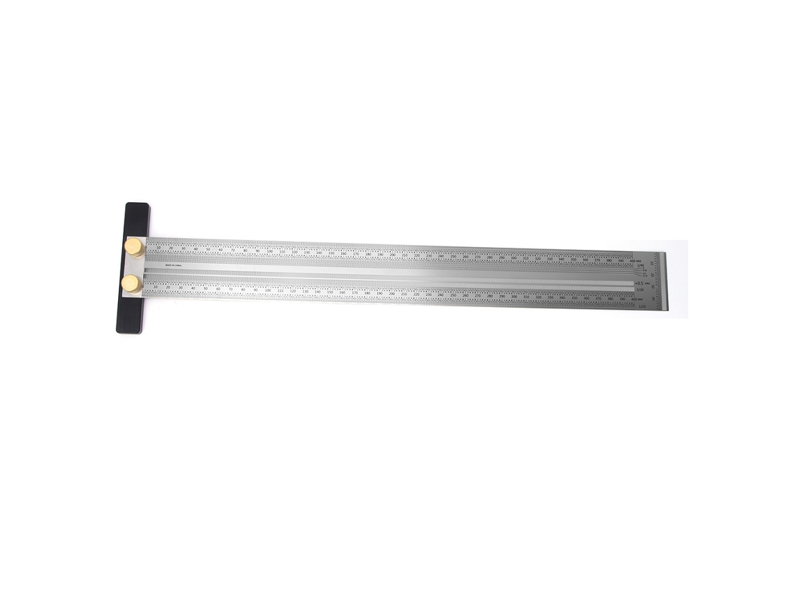 Regla de marcado para carpintería de acero inoxidable de 400 mm