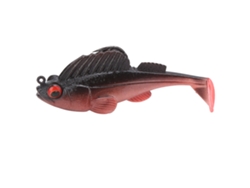 Lure Anti-snagging Con Anzuelos Black King Kong Jumping Fish Soft Bait 75mm/13g Negro Rojo