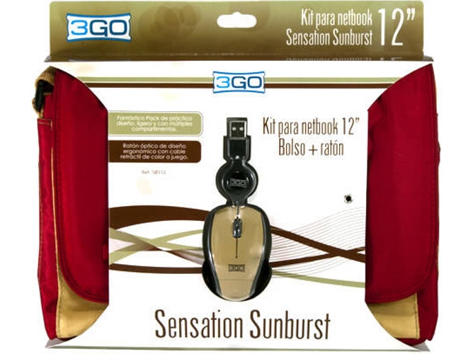 Bolsa 3GO Sensation Sunburst Permit (Universal - 12'' - Negro)
