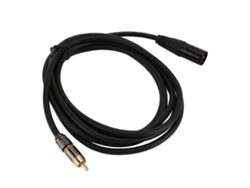 Cabo Xlr Macho Para Xlr Macho 22awg Cobre Livre De Oxigênio Pvc Conector Dourado 3m Para Microfone Amp Mixer
