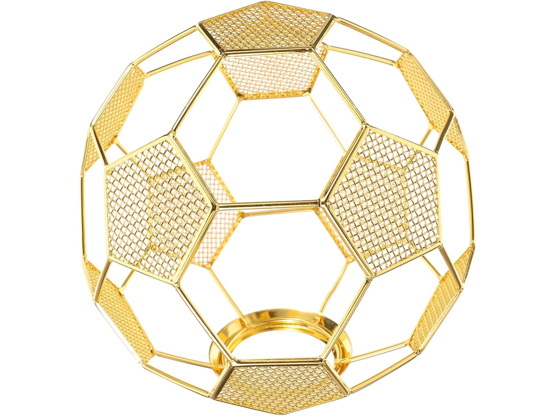 Lámpara de techo con temática futbolística en metal chapado en oro con diseño decorativo calado para salón y bar. SFUSHOS