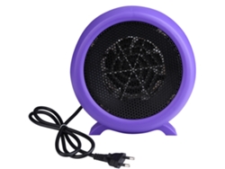 Mini calefactor doméstico con ventilador, 220 V, enchufe UE (morado)