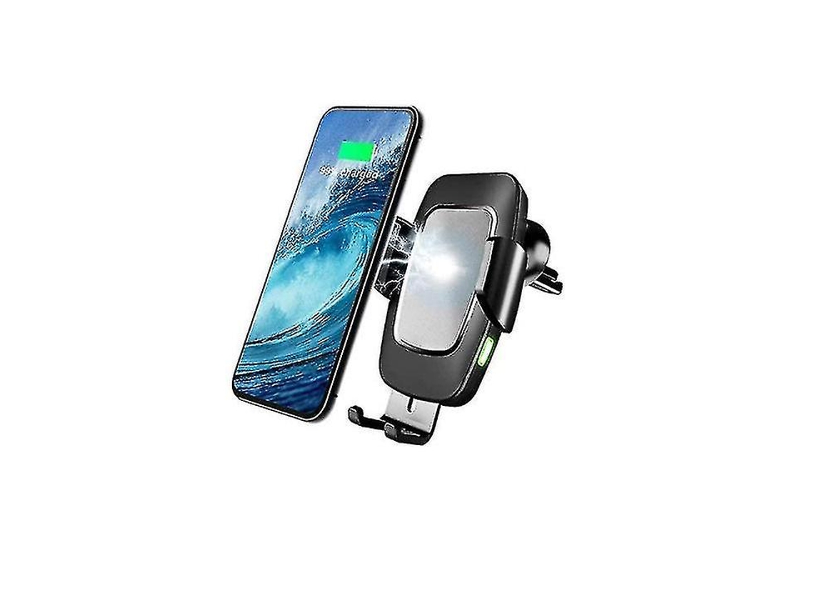 Cargador Carro Sem Fio Sensor Toque Aperto Qi Para Apple, Samsung Yizhood Negro