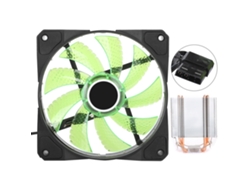 Enfriador De Cpu Con 6 Tubos De Latón, Ventilador Ultra Silencioso Para Escritorio 775 1155 1366 Verde