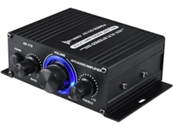 Amplificador De Potencia De Audio Estéreo Hifi De 200 W Con Entrada