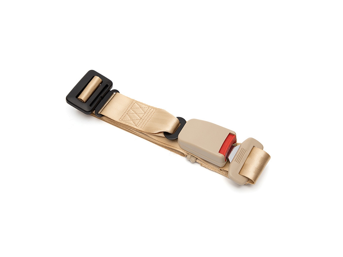 Cinturón de seguridad ajustable para el coche para mujeres embarazadas para evitar la presión en el vientre y proteger al feto Beige CUICH