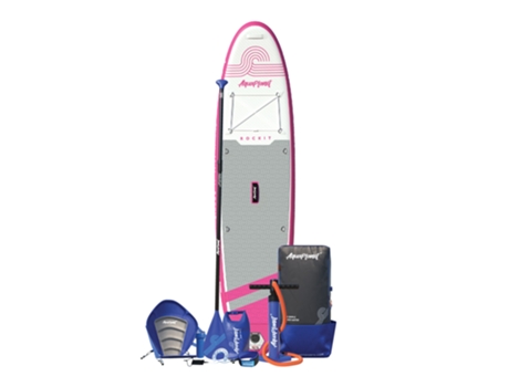 Tabla de Paddle Surf AQUAPLANET Rockit 10’2 Paquete Inflable/Kayak Rosa